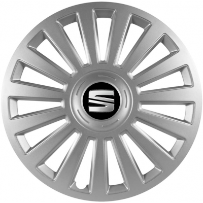 KRYTY KOLIES PRE SEAT 15" LUXURY silver 4ks